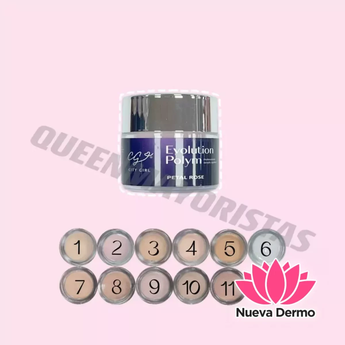Polímero city girl 15g tapa plateada 5 GOLD SKIN