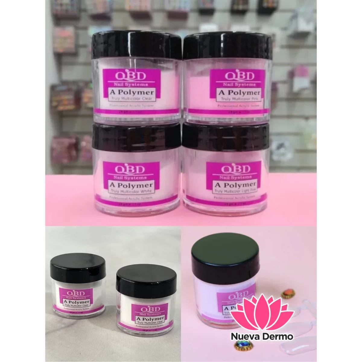POLIMERO POLVO ACRÍLICO QBD 30G