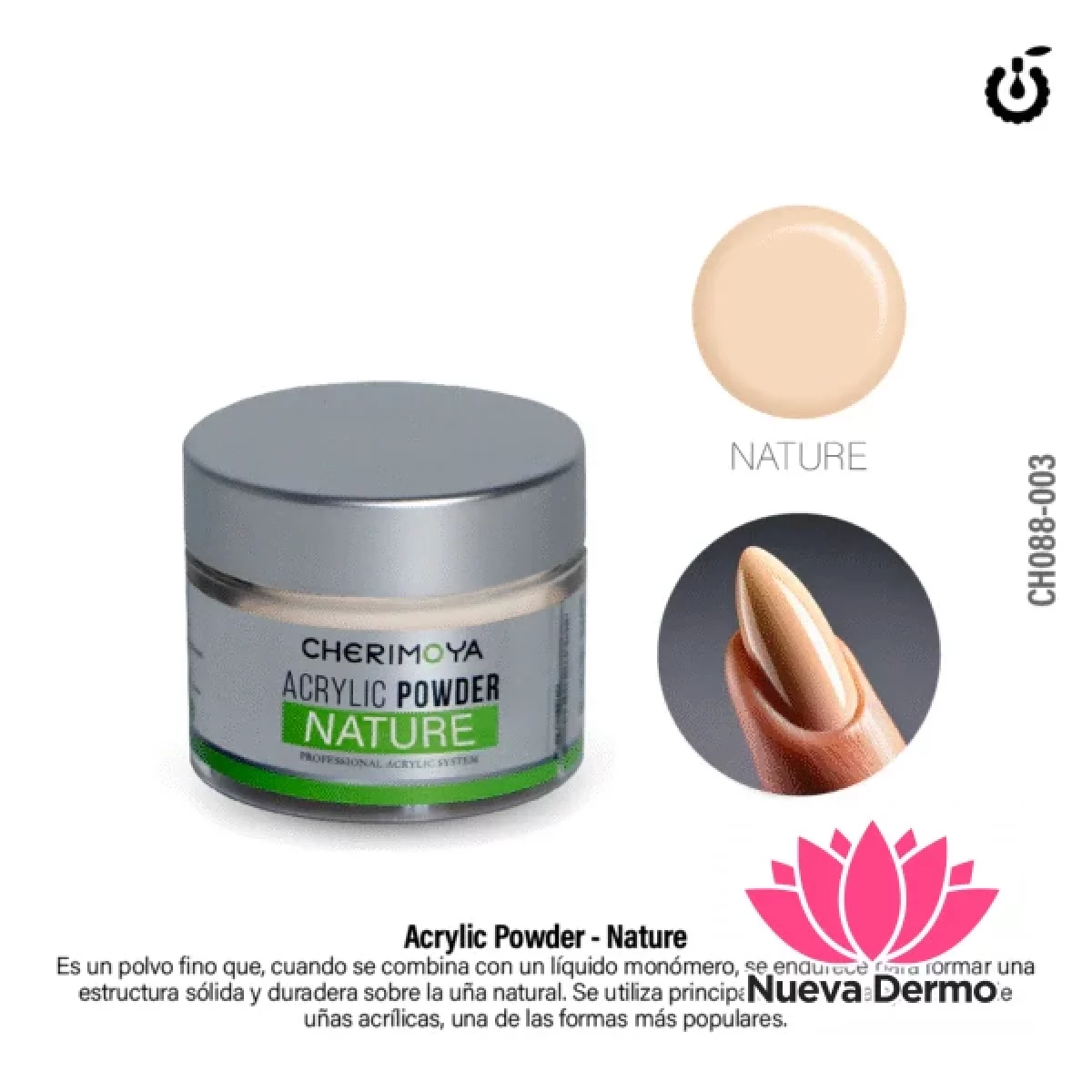 POLVO ACRILICO PREMIUN 30G NATURE CHERIMOYA CH088-003
