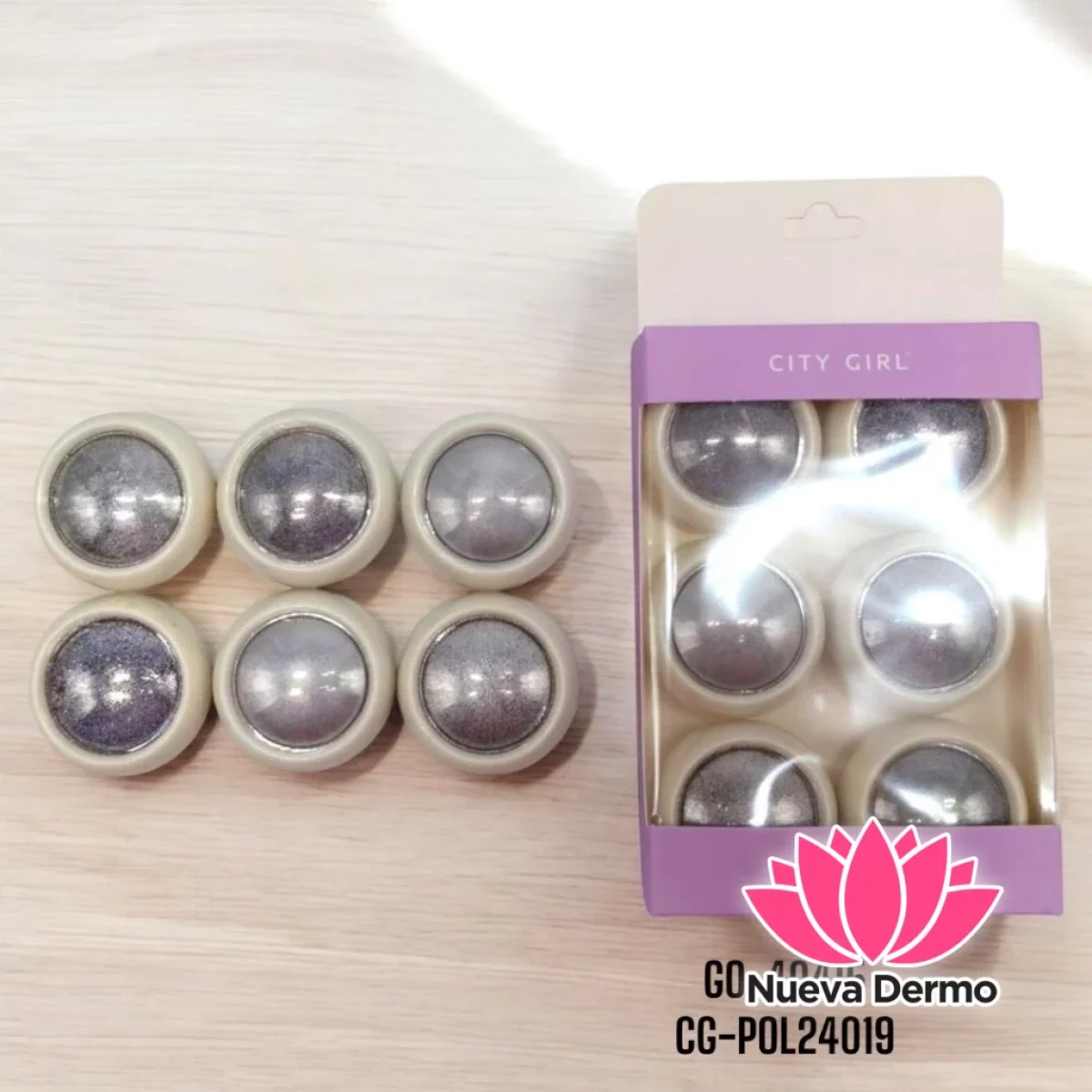 POLVO AURORA X6 PARA UÑAS CITY GIRL CD: 40415