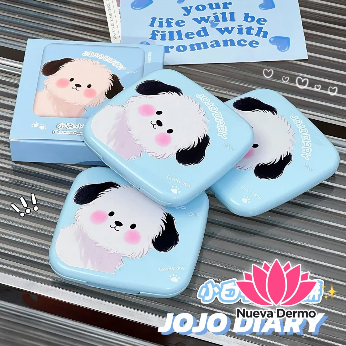 Polvo compacto 20g con esponja Jojo Diary #JJ322