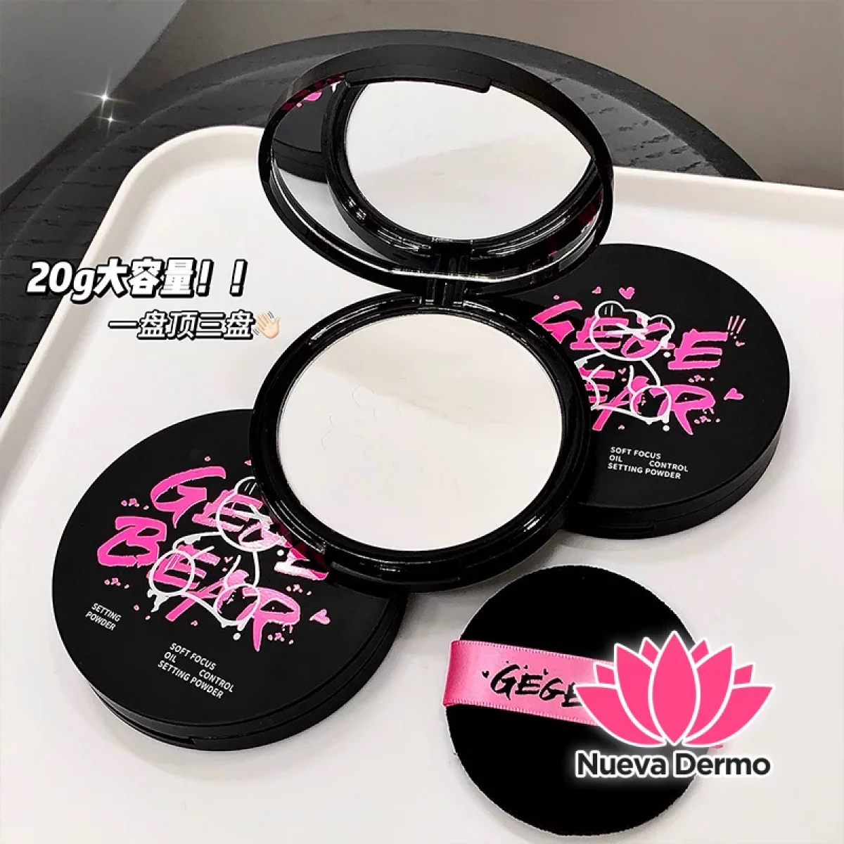 POLVO COMPACTO FIJADOR EFECTO BLUR MATE CONTROL DE BRILLO GX2055