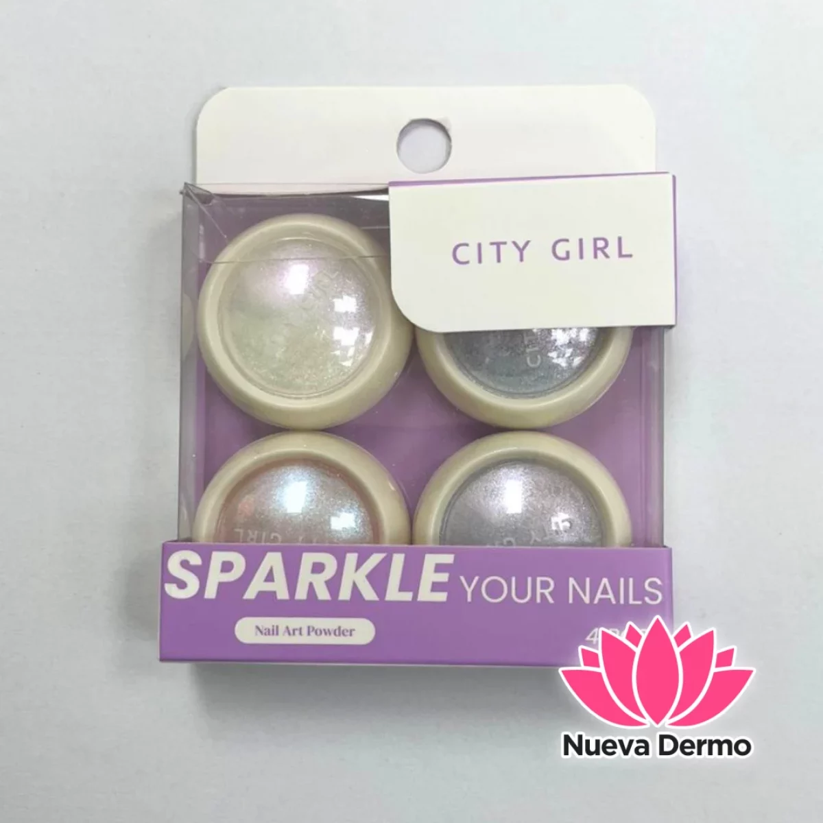 POLVOS AURORA SET 4 UNIDADES- CITY GIRL