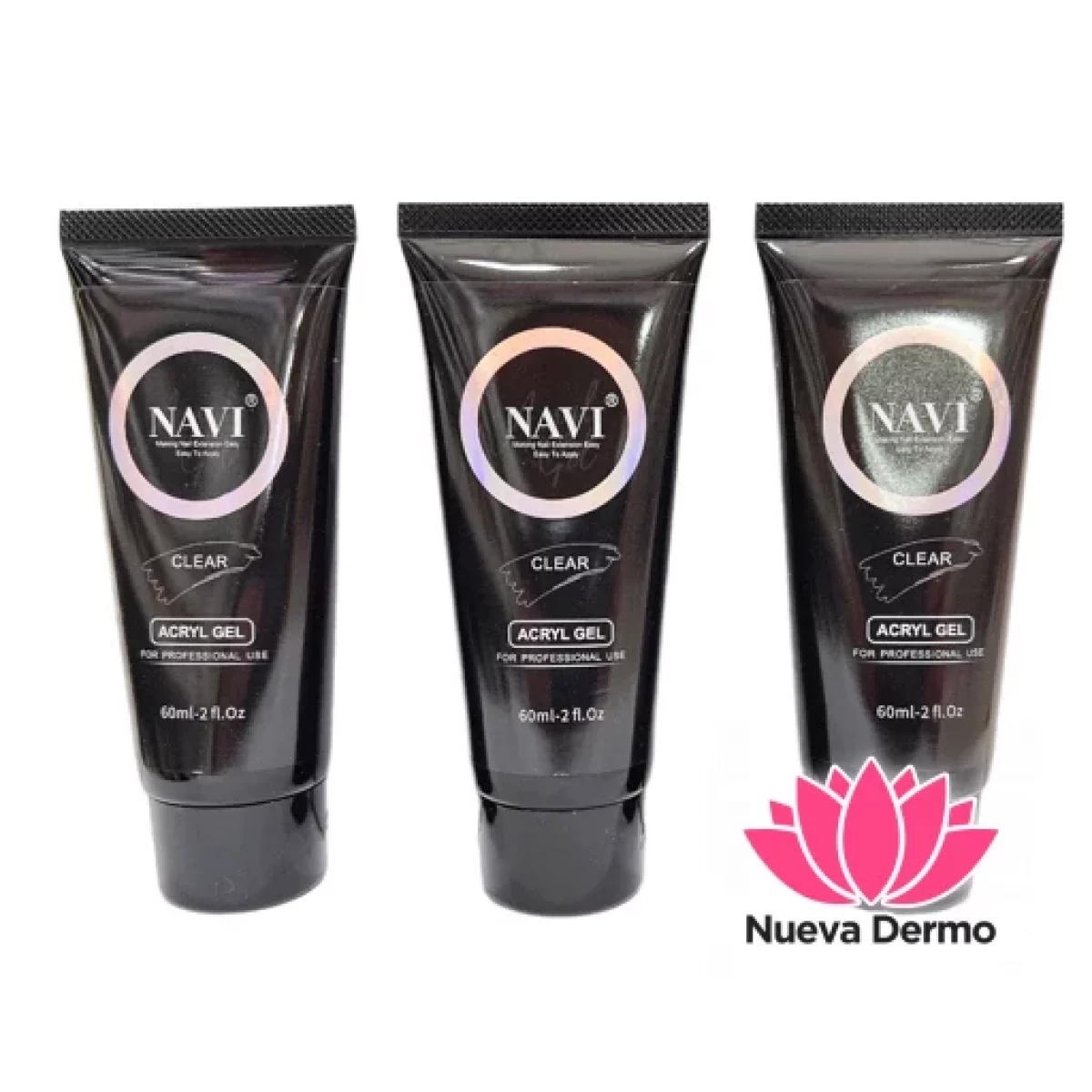 POLYGEL ACRYL GEL NAVI 60ML COLOR CLEAR/03/04/05/06/07