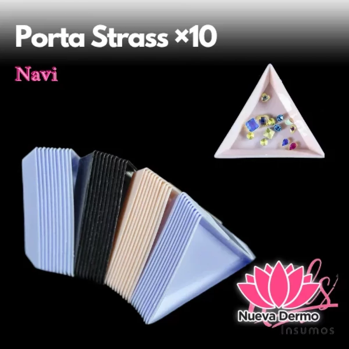 Porta Strass × 10 unidades