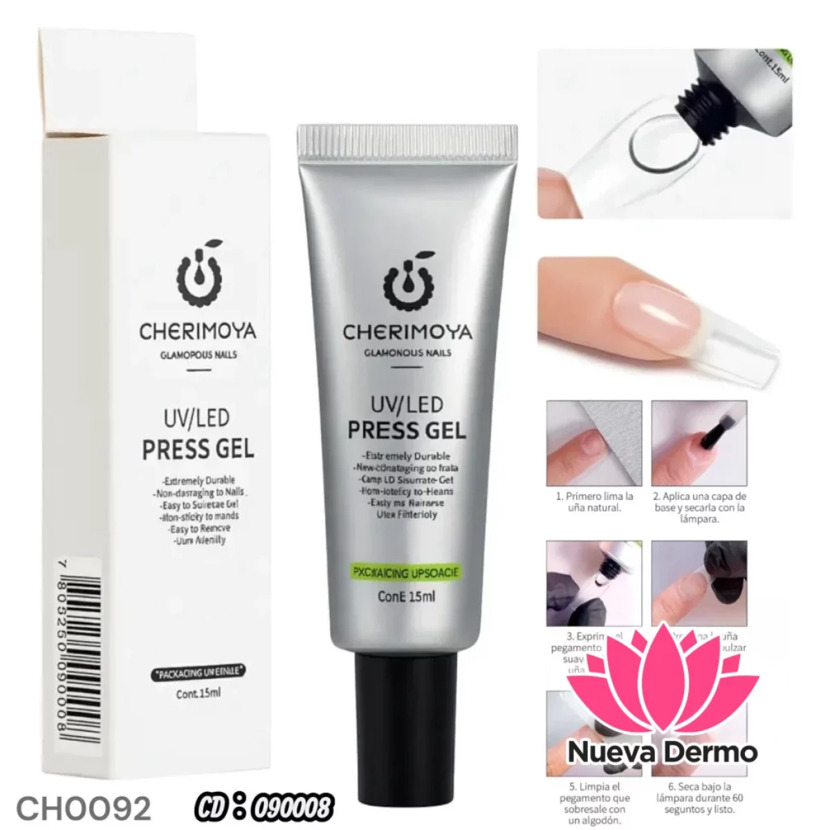 PRESS GEL UV LED CHERIMOYA 15ML