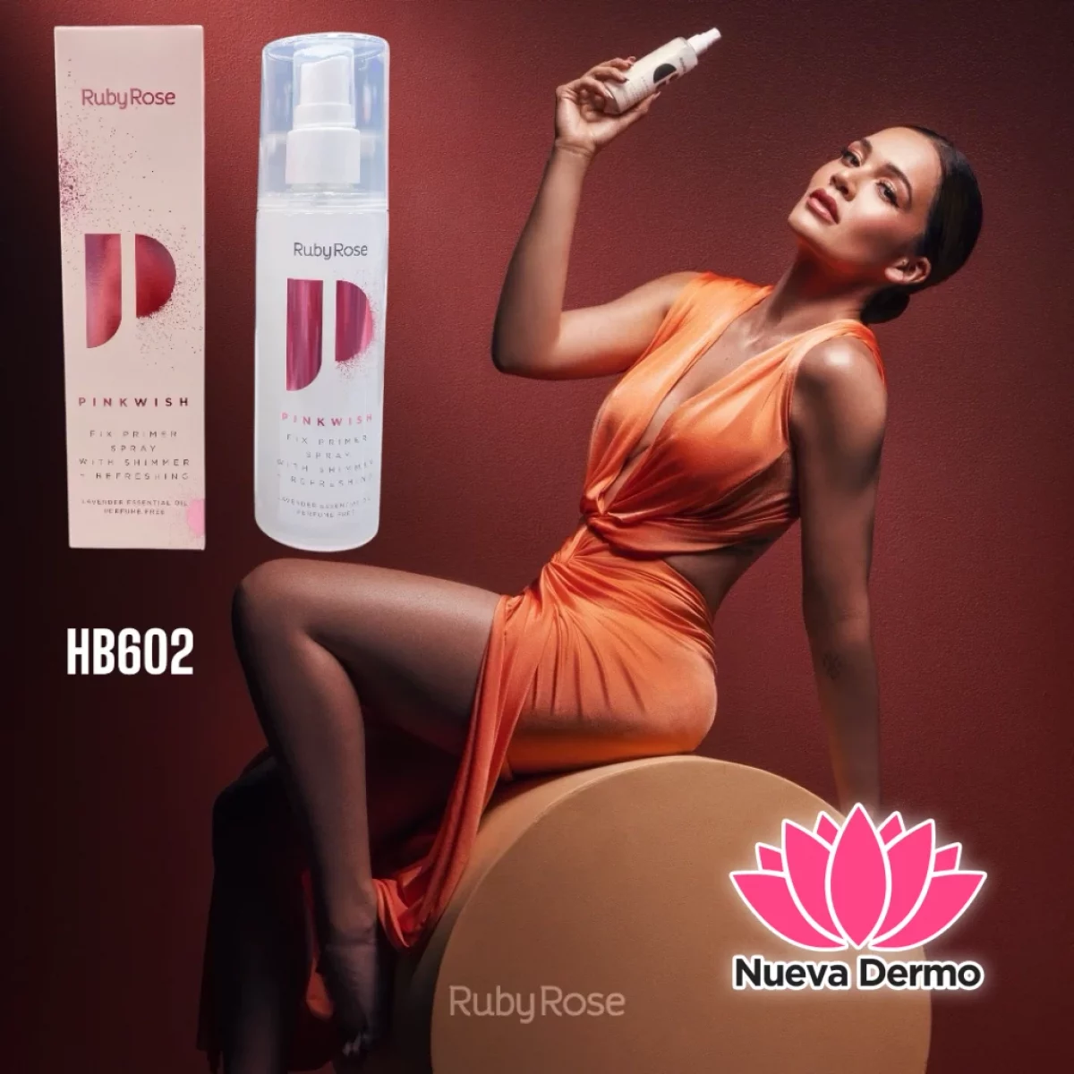 PRIMER PARA MAQUILLAJE PINK WISH RUBY ROSSE CD: HB-602