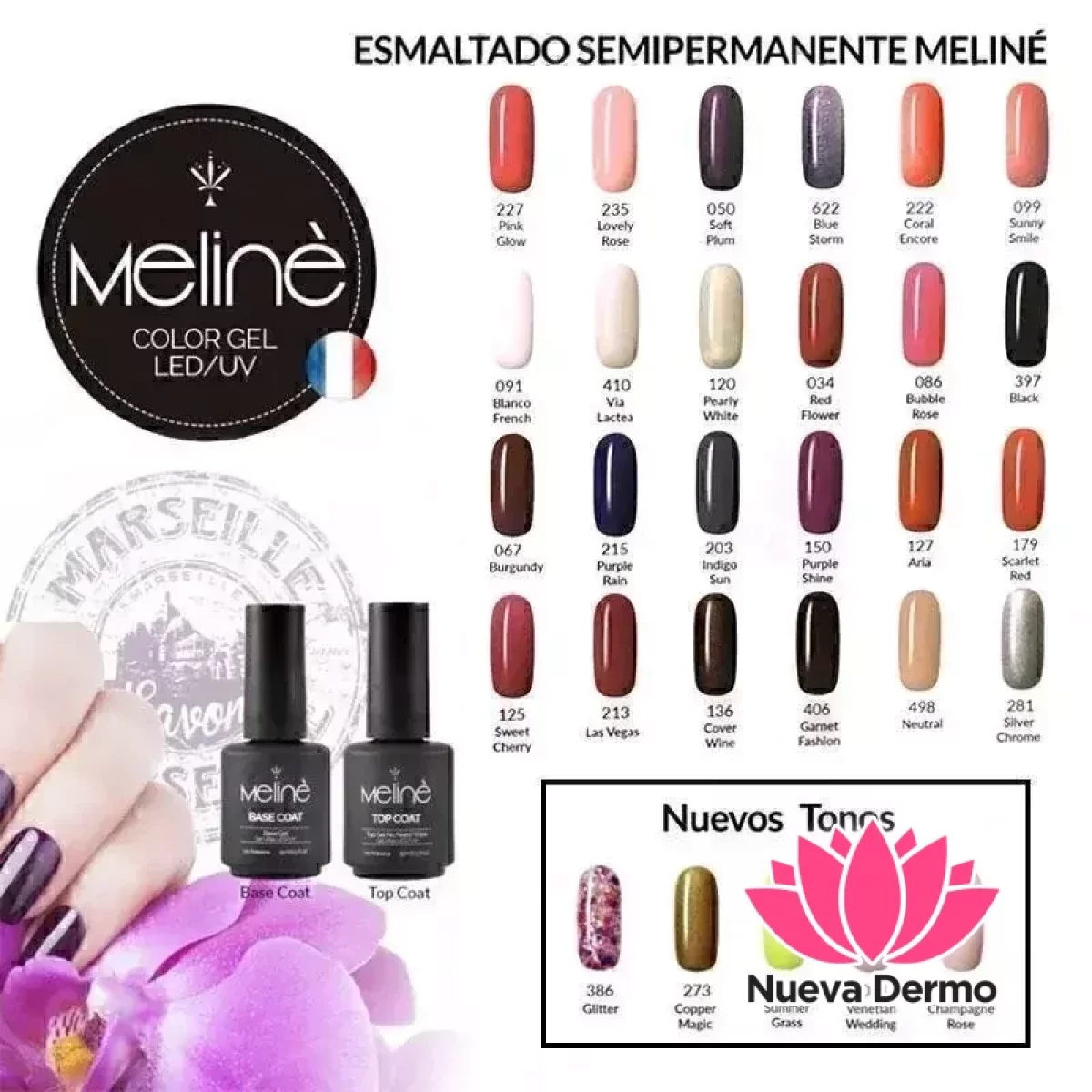 PROMO 50u Esmalte meline Colores surtido...
