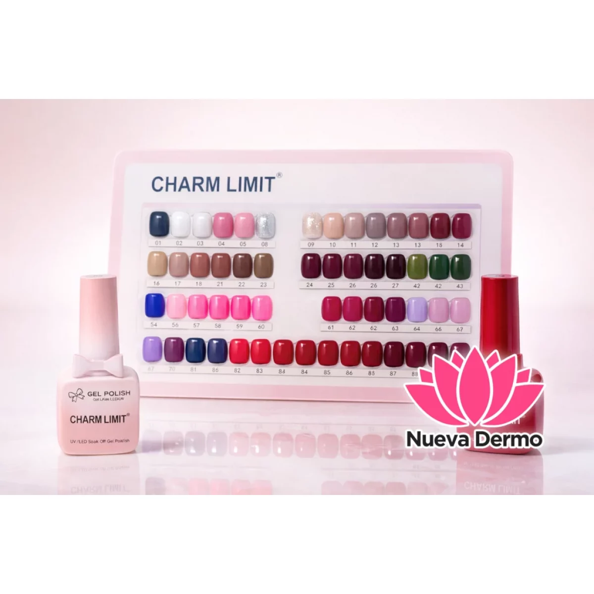 PROMO 50u esmalte UV/led Moño CHARM LIMI...