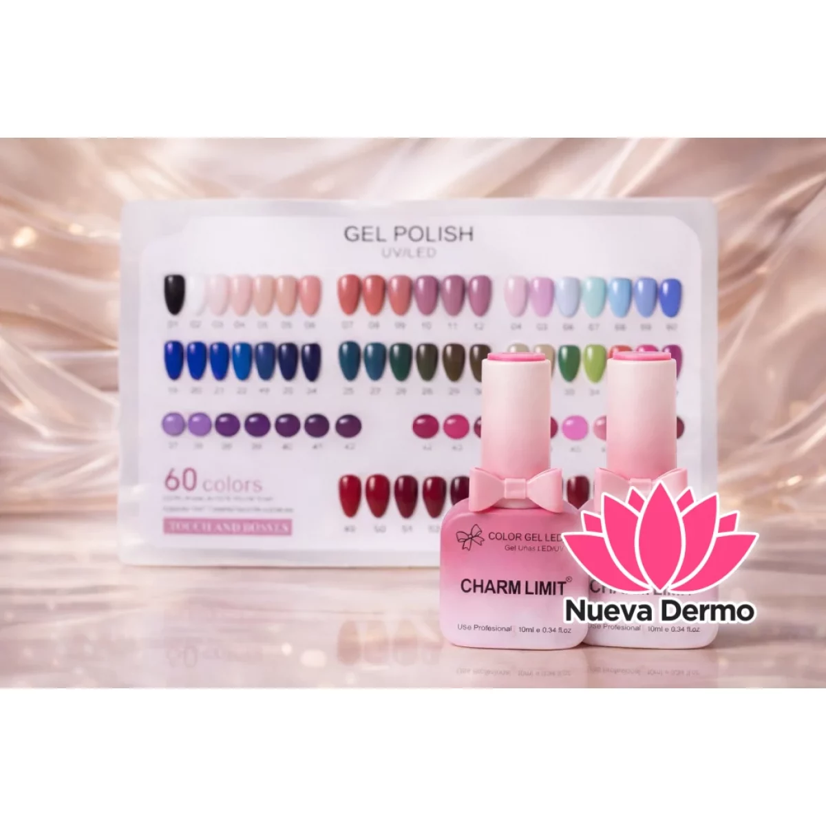 PROMO 50u esmalte UV/led Moño Pink CHARM...