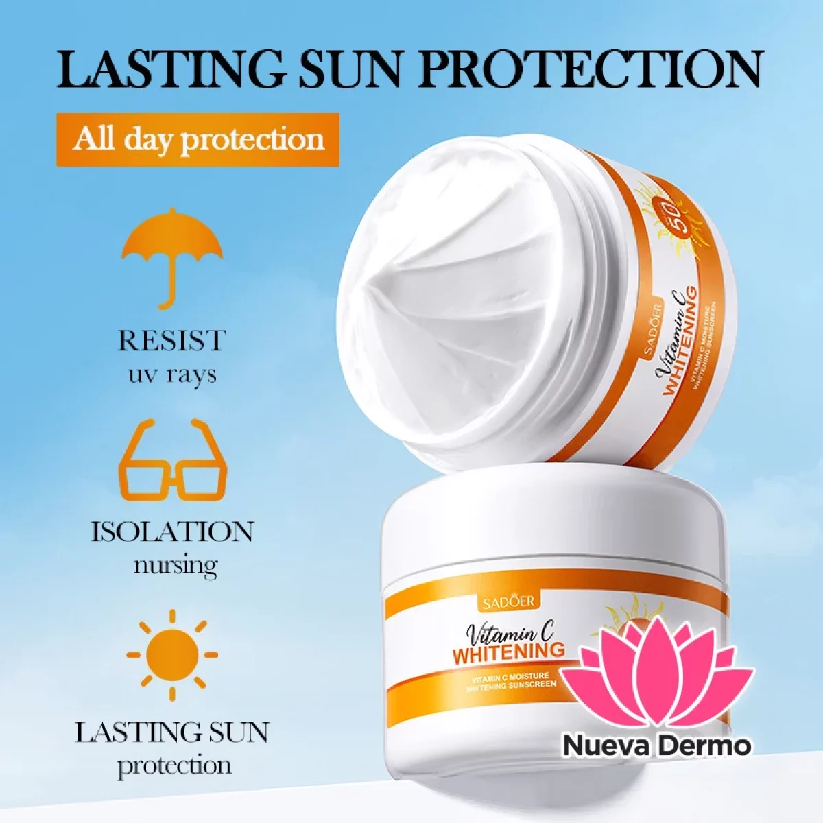 Protector Solar Aclarante con Vitamina C SPF50+ Pa+++
