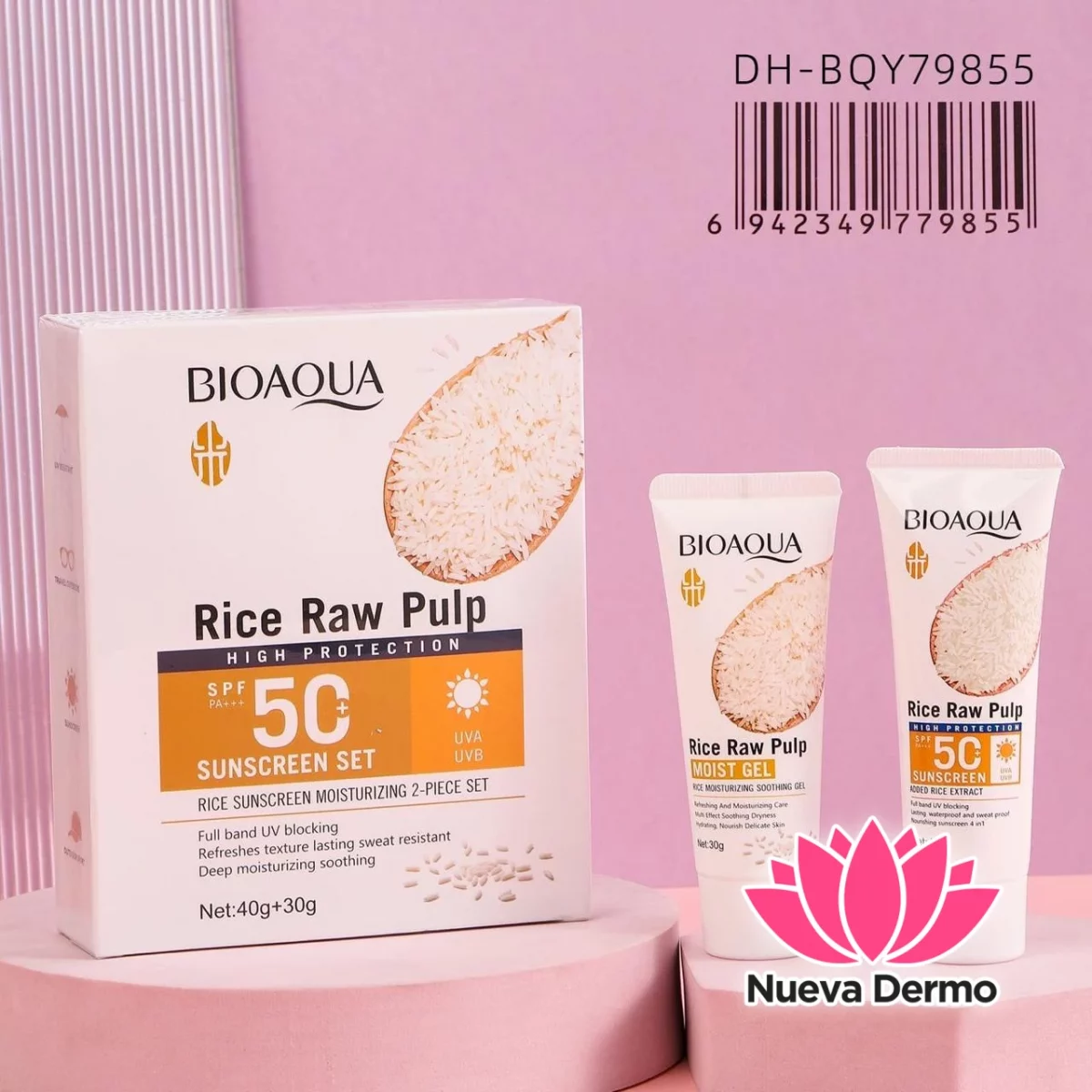 Protector Solar Bioaua 2PCS SPF50 Dh-BQY79855/79855