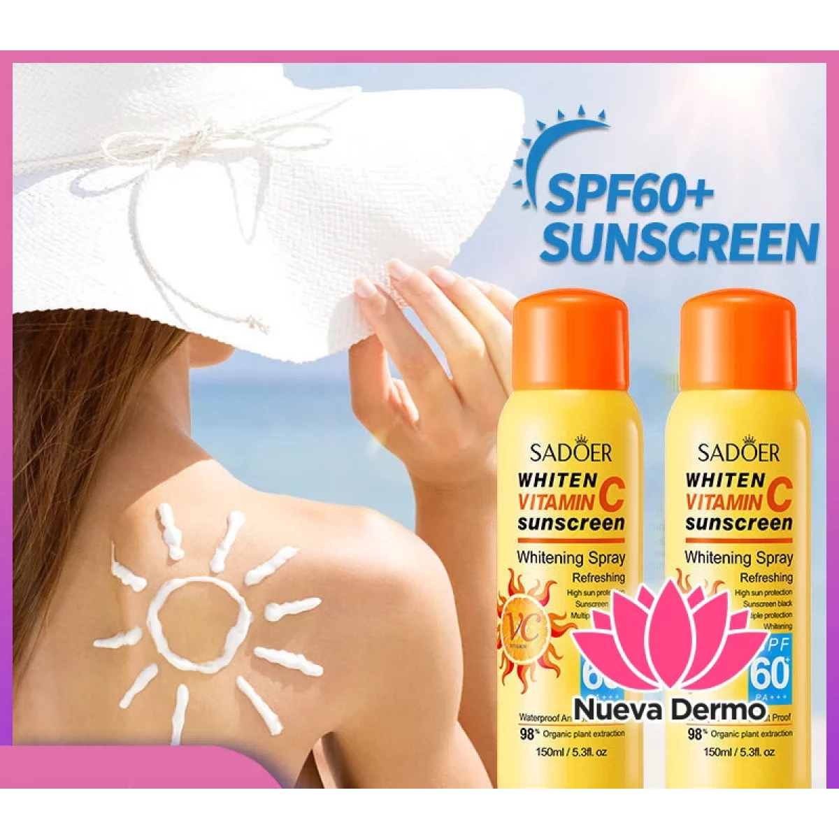 Protector Solar con Vitamina C SPF60+ Pa+++
