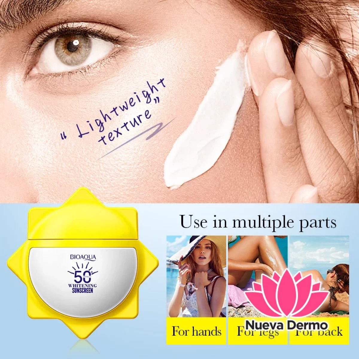 Protector Solar Facial con Efecto Iluminador SPF50+ Pa+++
