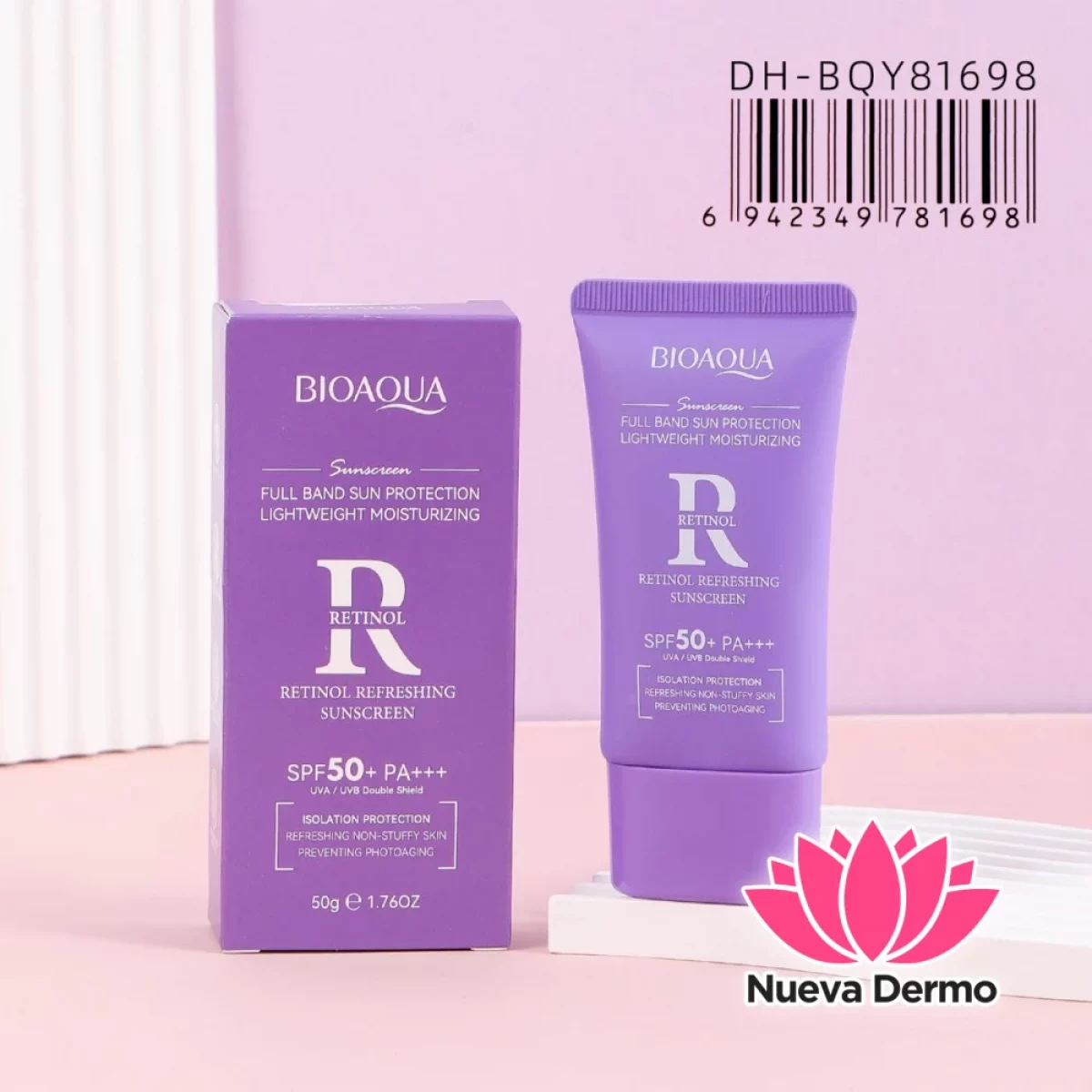 Protector Solar Facial con Retinol SPF50+ Retinol Refreshing Dh-BQY81698/781698 Bioaqua
