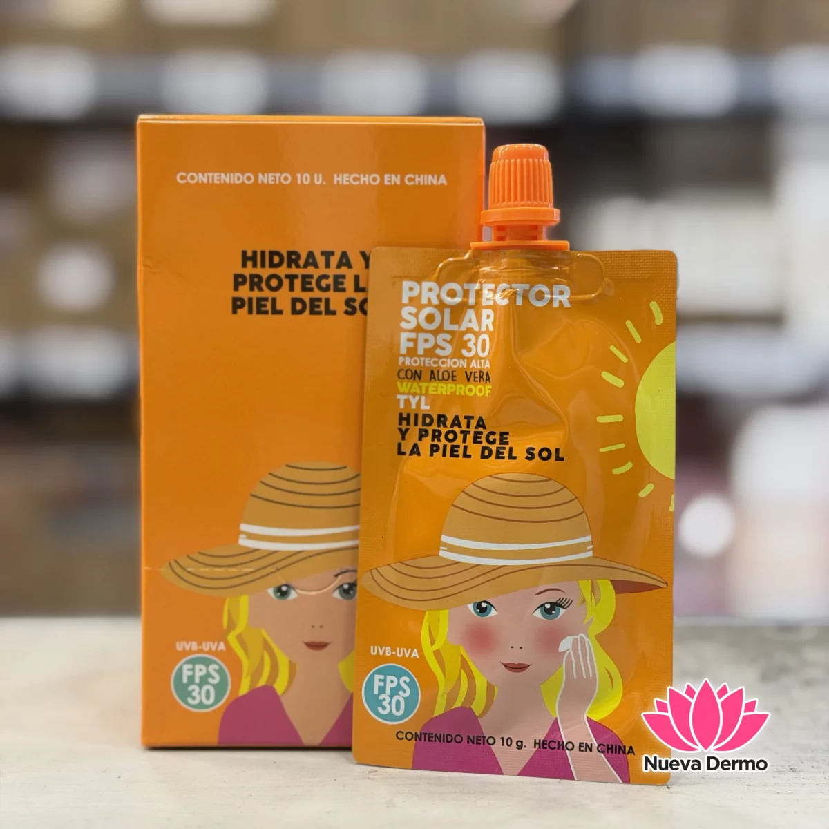 Protector solar fps 50 en sobre Thelma&Louise