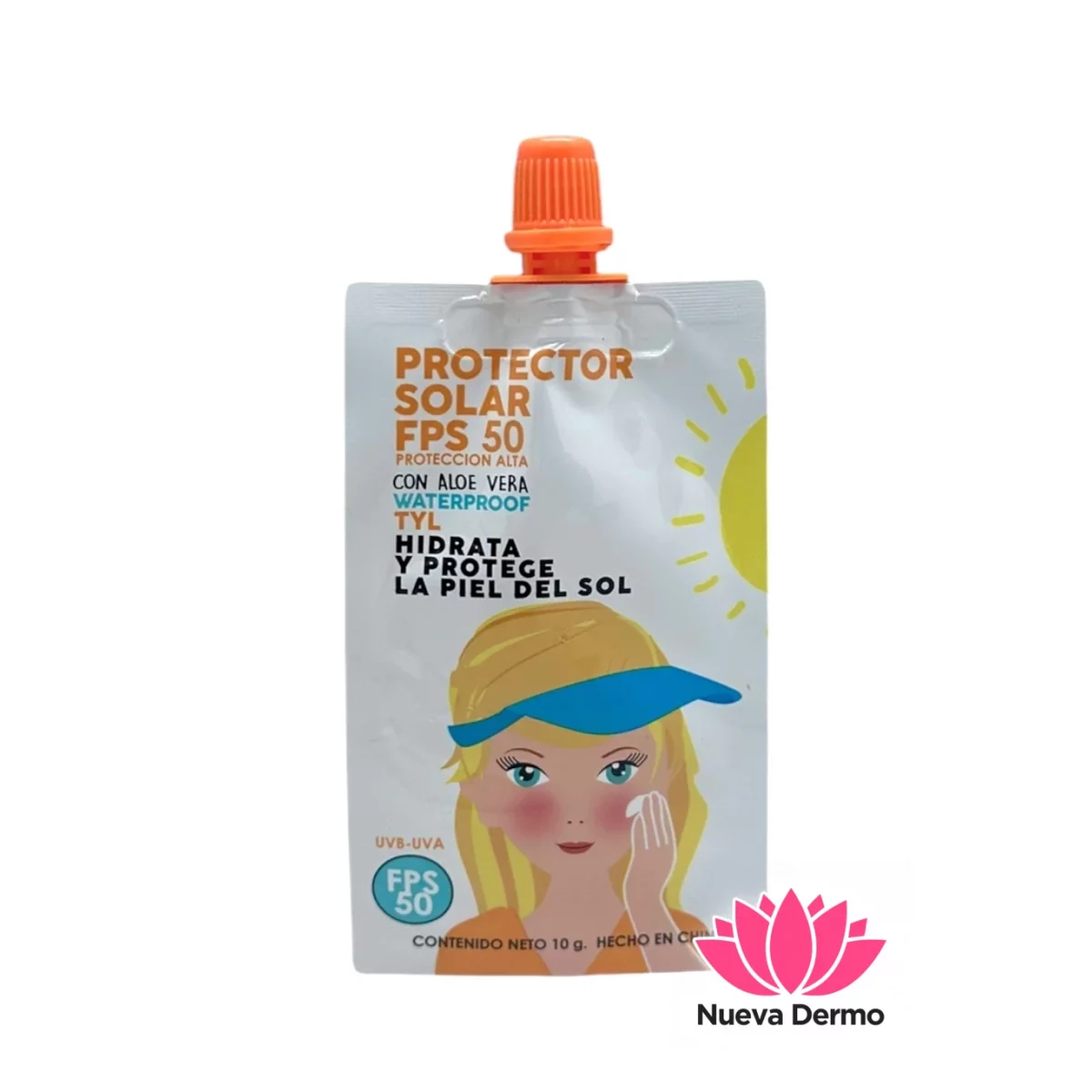 Protector solar fps50 con aloe Vera TyL