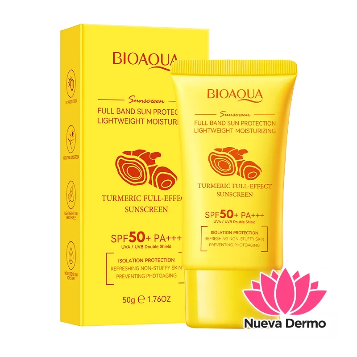 Protector Solar Multifunción con Cúrcuma SPF50+ Pa+++