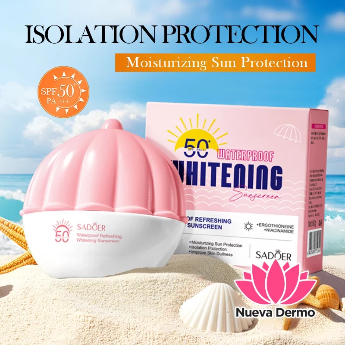 Protector Solar Resistente al Agua Uva/Uvb Ligero