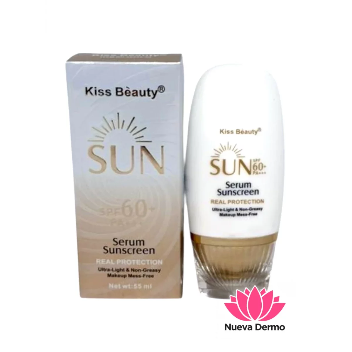 Protector solar Sun Fps60 Kiss Beauty 55...
