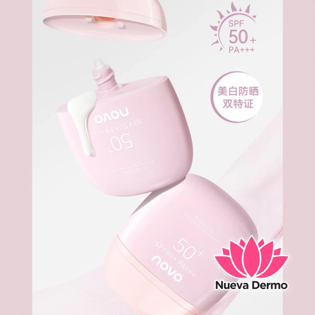 Protector Solar textura suave Novo SPF50+ PA+++ #6530