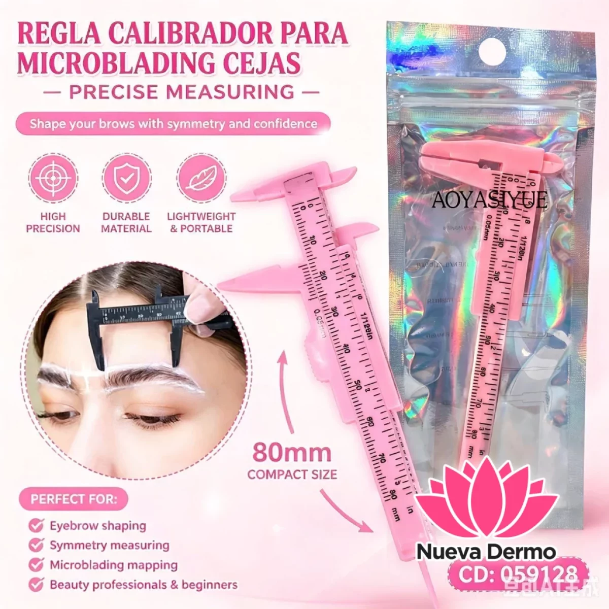 REGLA CALIBRE PARA CEJAS CD: 059128