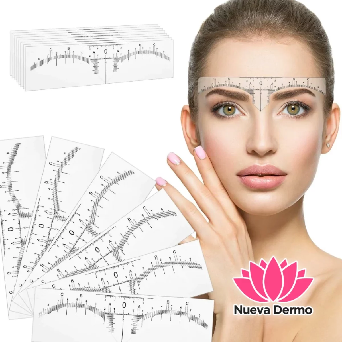 REGLA DESECHABLE PARA CEJAS *10PCS