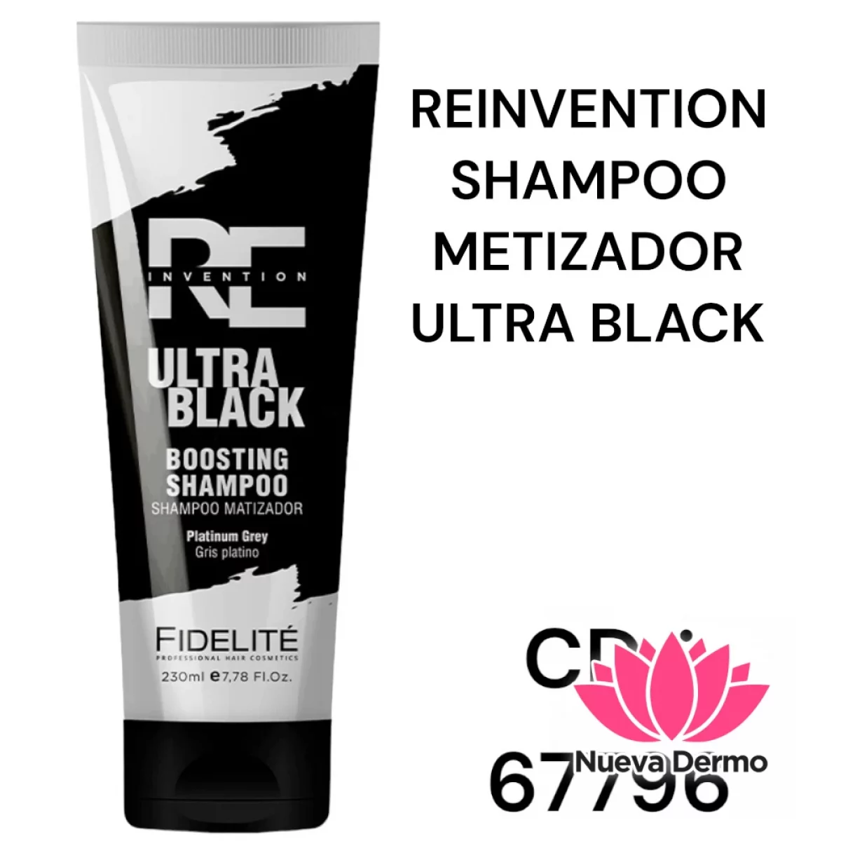 REINVENTION SHAMPOO METIAZADOR ULTRA BLACK FIDELITE 67796 ART/736
