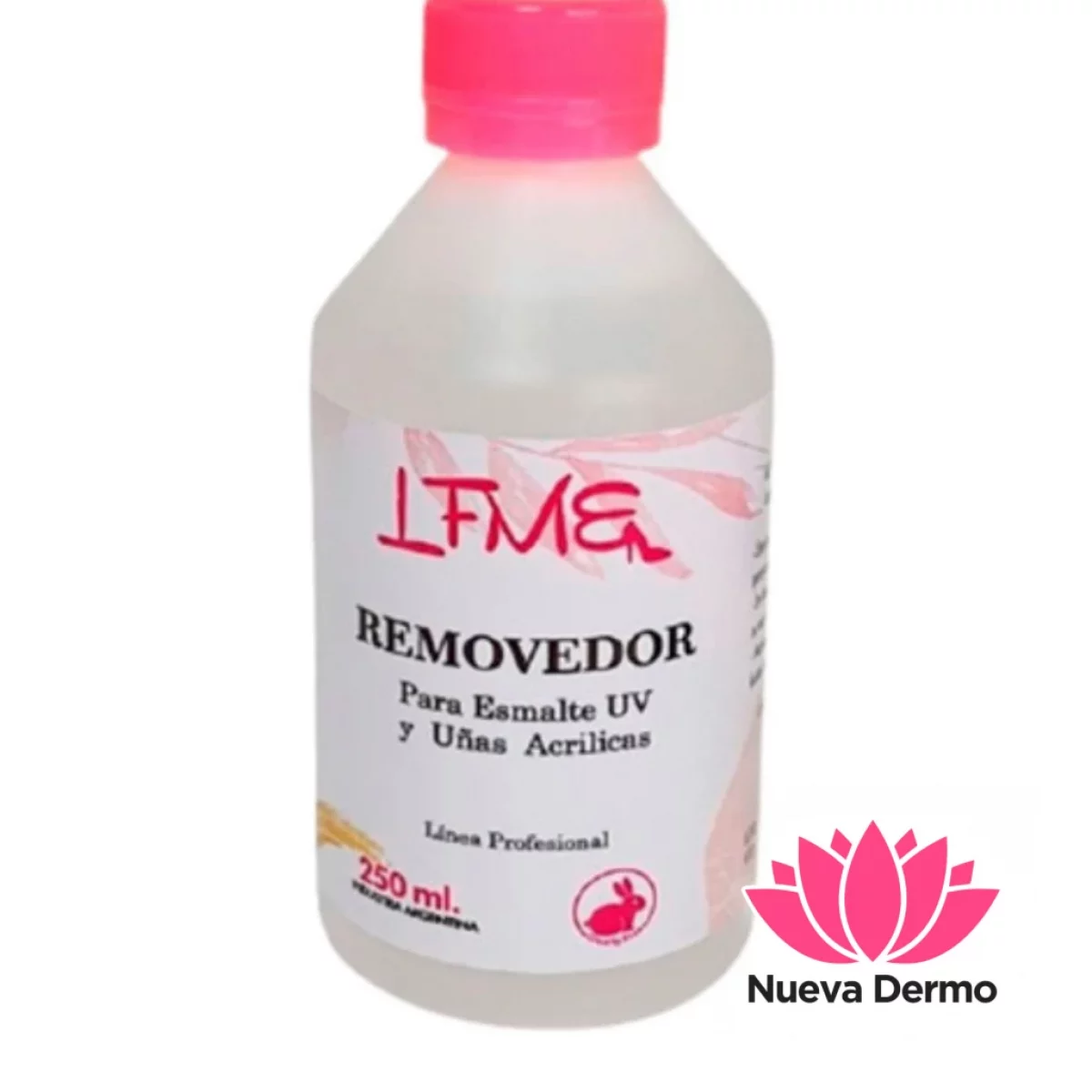 REMOVEDOR DE ACRÍLICO Y ESMALTE UV LFME 250ML