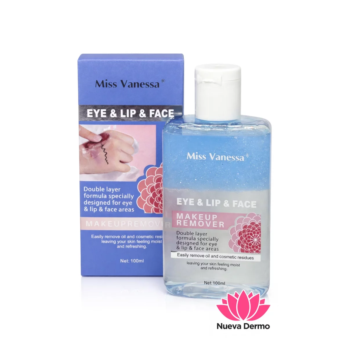 Removedor de maquillaje Miss Vanessa 100...