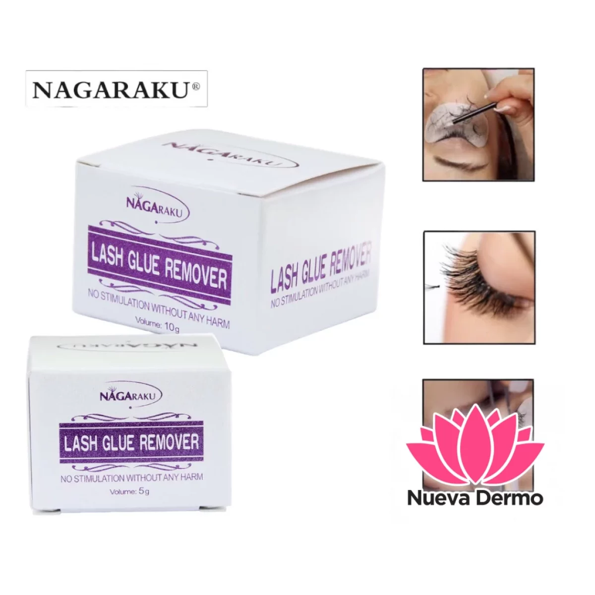 Removedor Nagaraku En Crema Para Extension De Pestañas