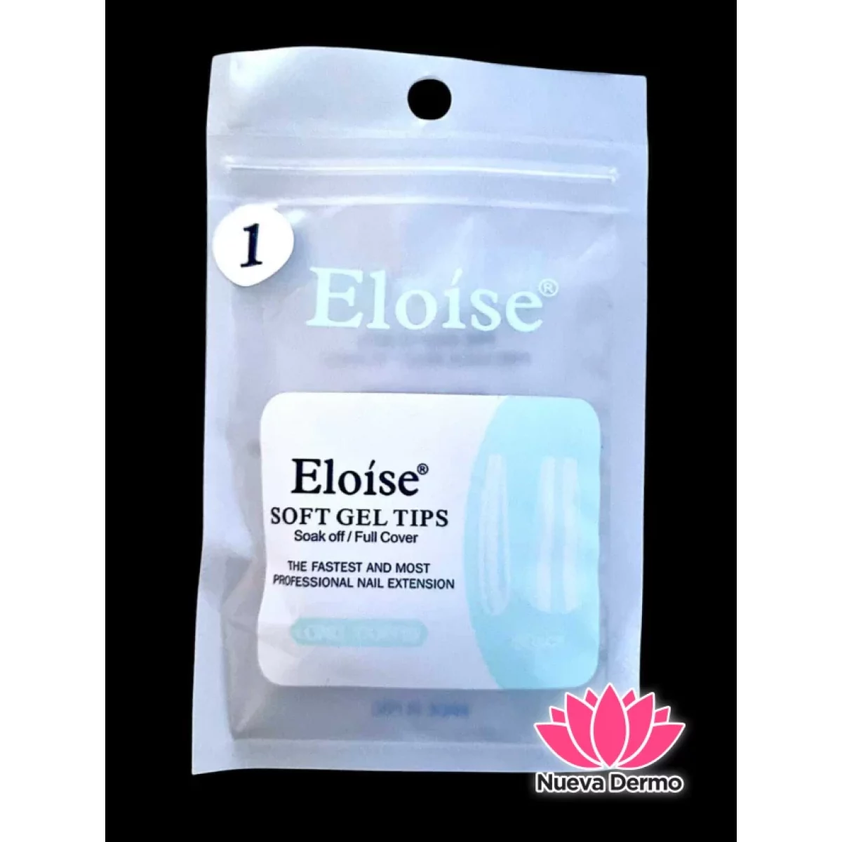 (REPUESTO) TIPS SOFT GEL LONG COFFIN X50 EN BOLSITA (010687) ELOISE