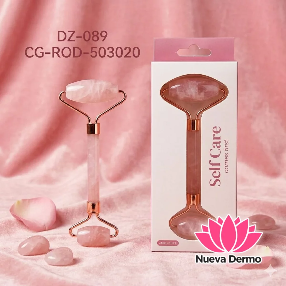 Rodillo Facial de Cuarzo Rosa City Girl Dz-089/30203
