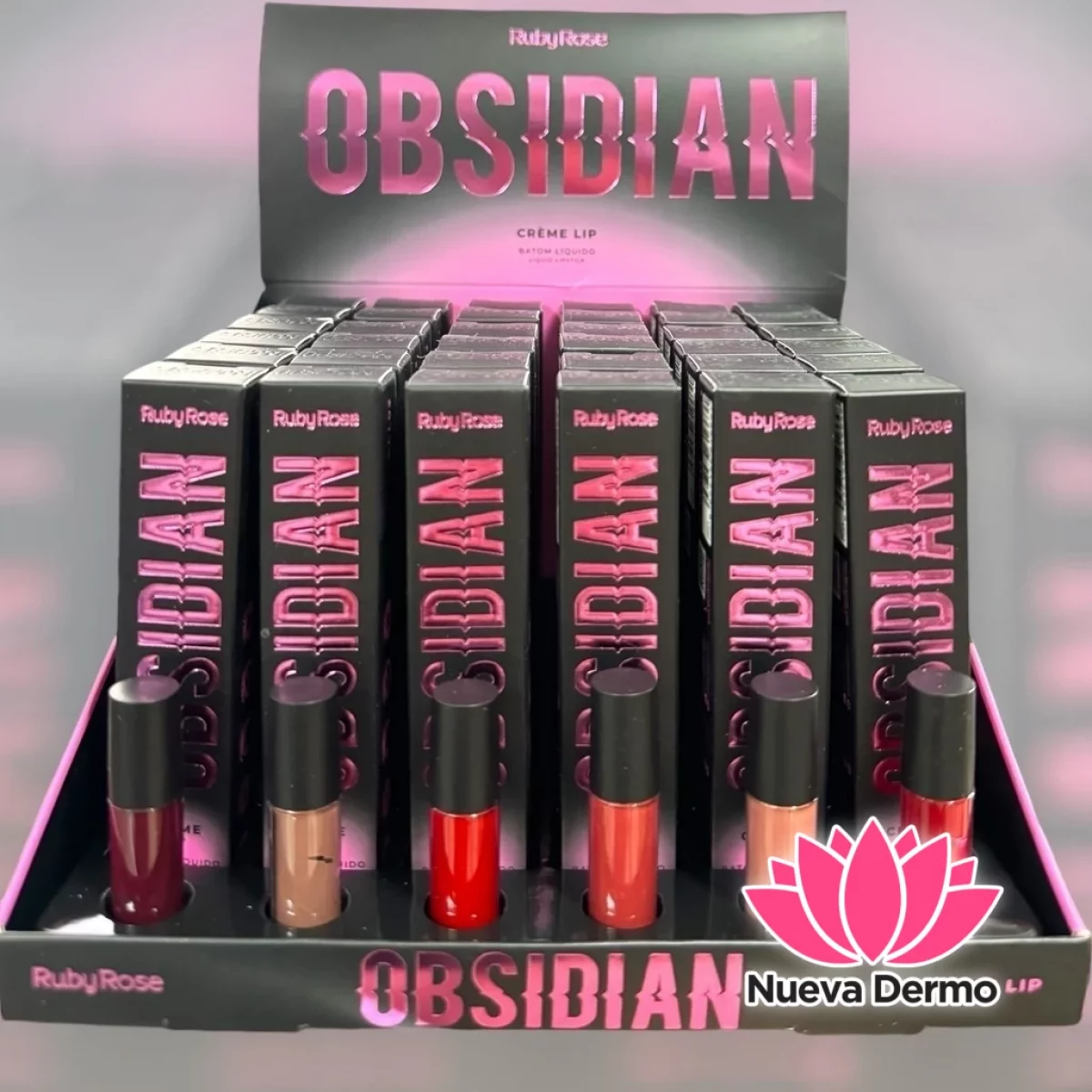 RUBY ROSE OBSIDIAN MATTE LIP CREAM HB-7100