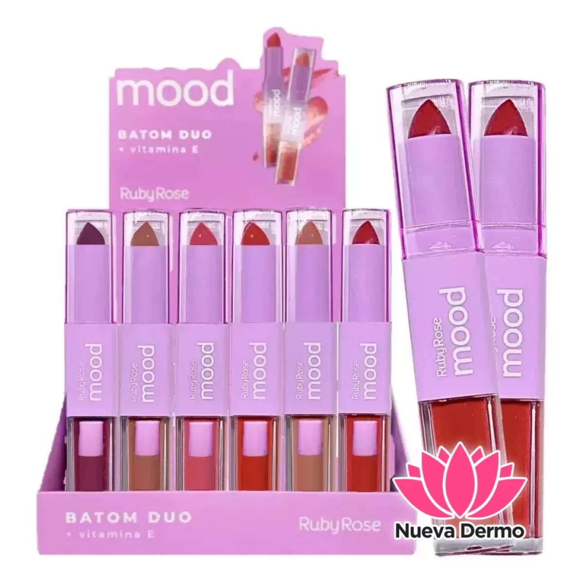 RUBYROSE MOOD LABIL BATOM DUO VITAMINA E HB-8614