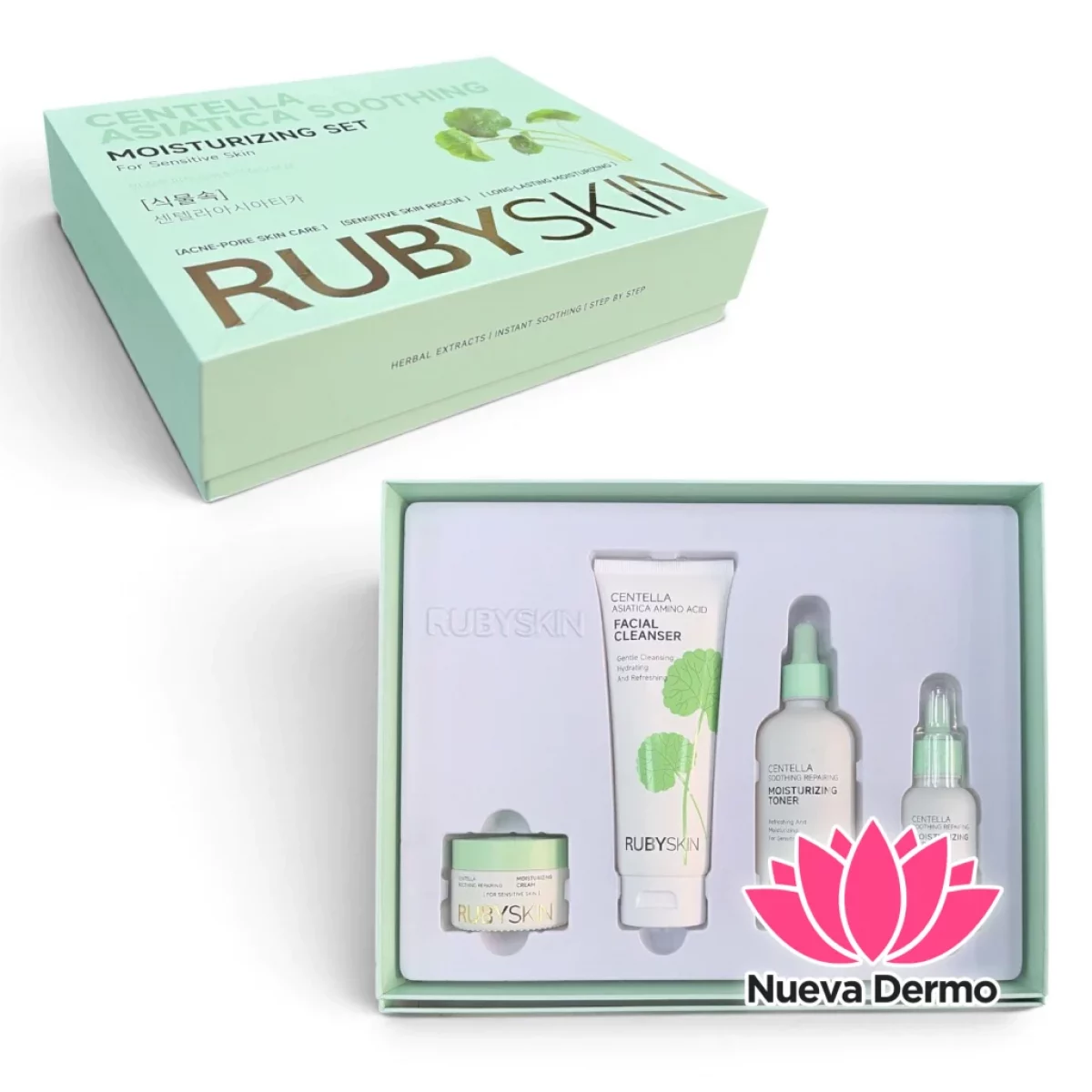 RUBYSKIN CENTELLA ASIATICA HYDRATING AND REPAIRING SKINCARE SET MG-RSCT04SET BB6972547656122