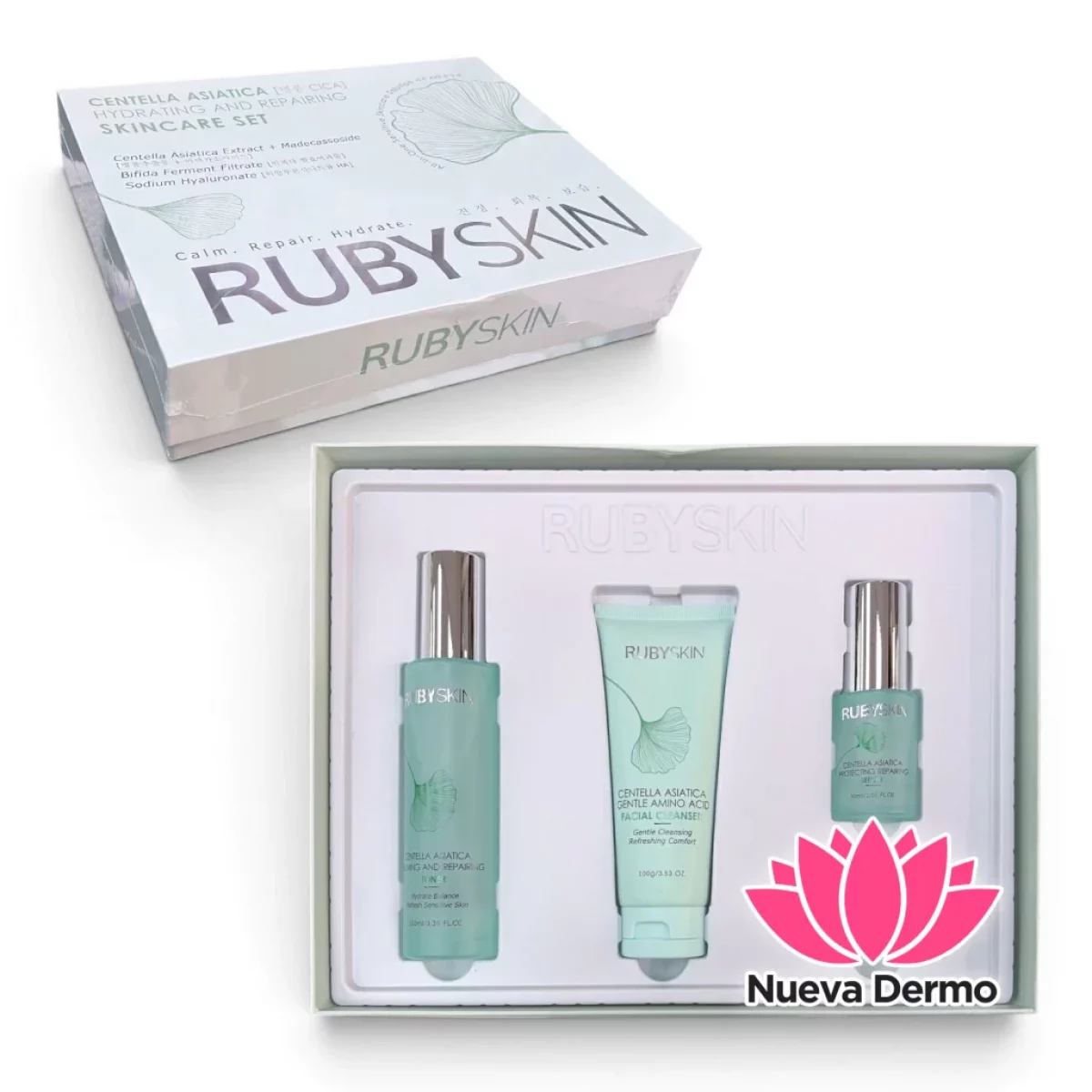 RUBYSKIN CENTELLA ASIATICA HYDRATING AND REPAIRING SKINCARE SET MG-RSJXC04SET 6978529780168