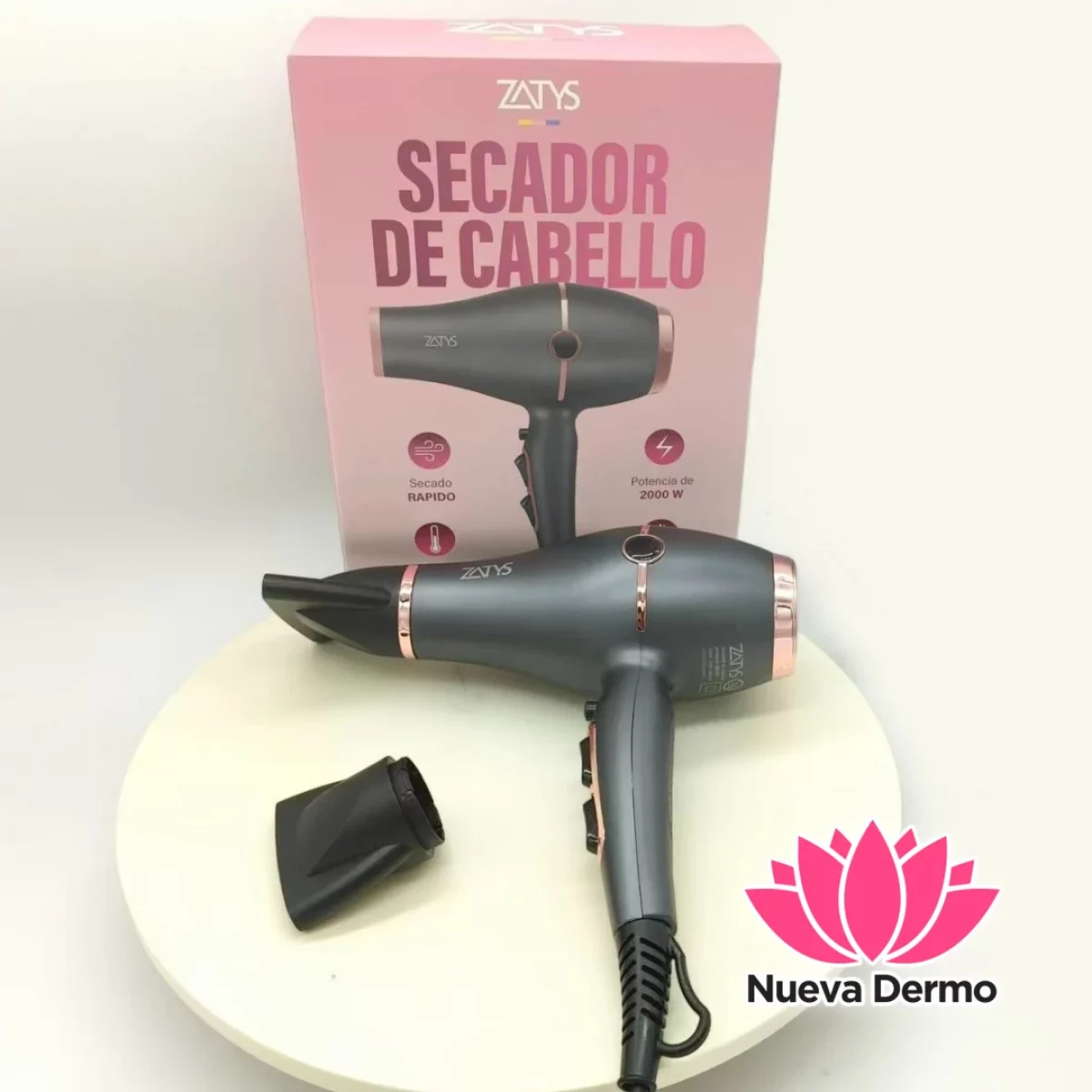 SECADOR DE CABELLO 2000 WATS – ZATYS