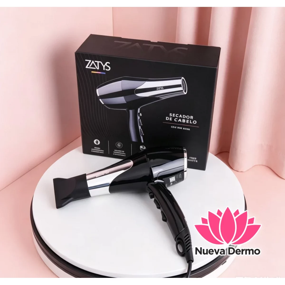 Secador De Pelo Lacio Dryer Con Difusor Turbo 1500W- Zatys