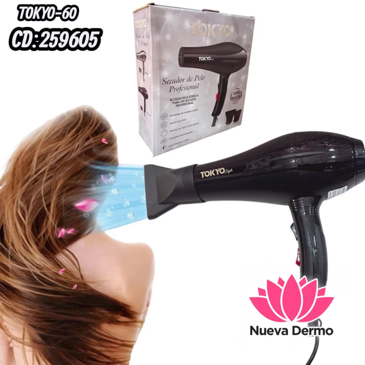SECADOR DE PELO TOKYO-60 CD: 259605
