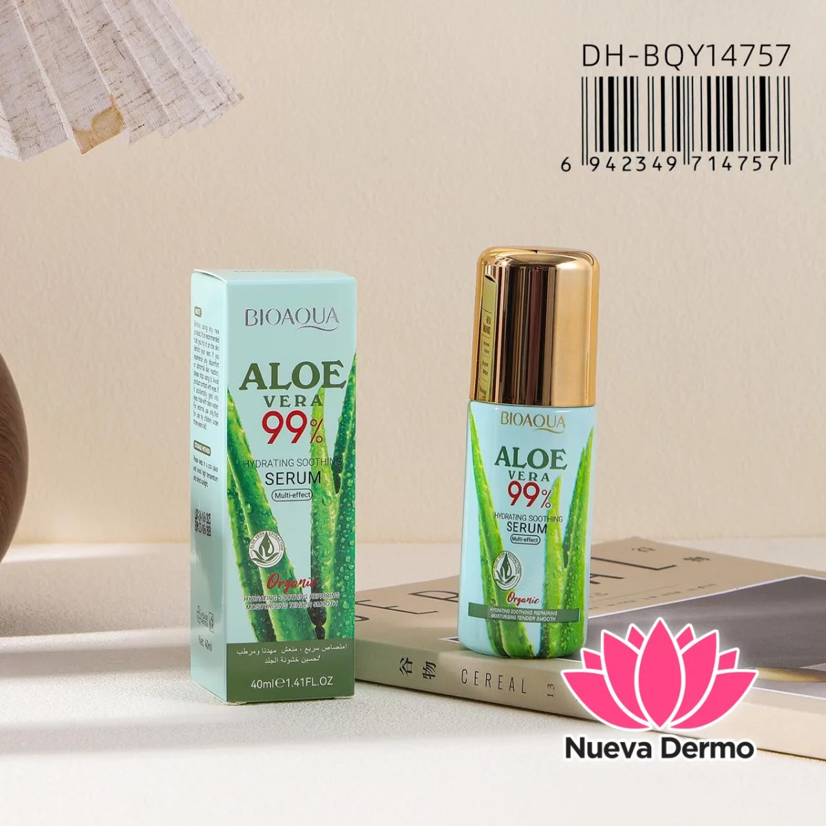 Serum Aloe Vera Organico Hidratante Calmante Reparador 40ML Bioaqua Dh-BQY14757