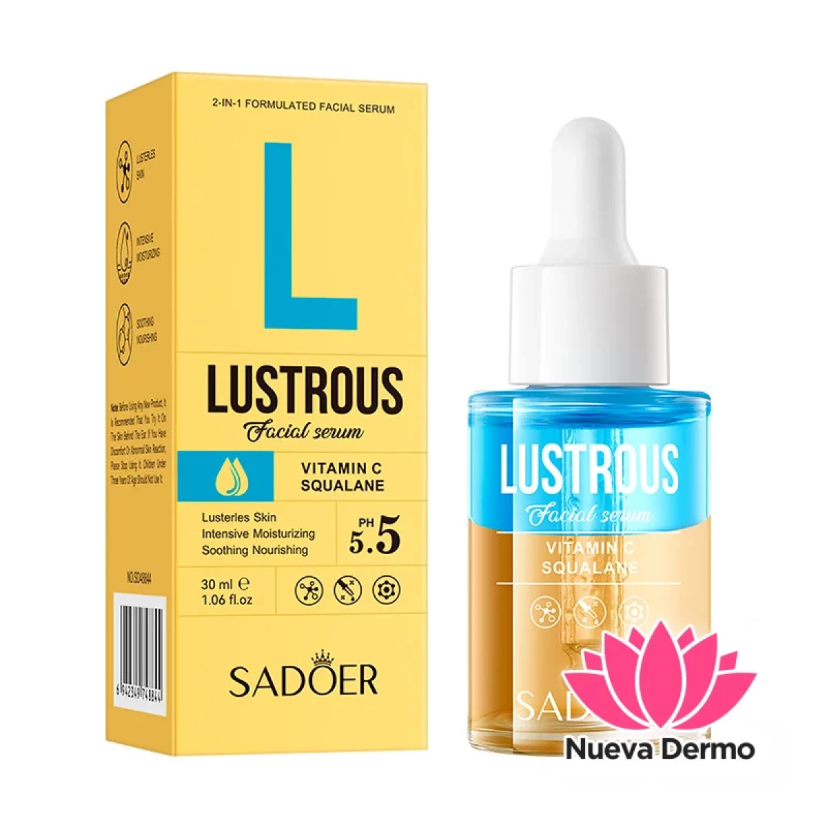 Sérum Bifásico con Vitamina C y Escualano