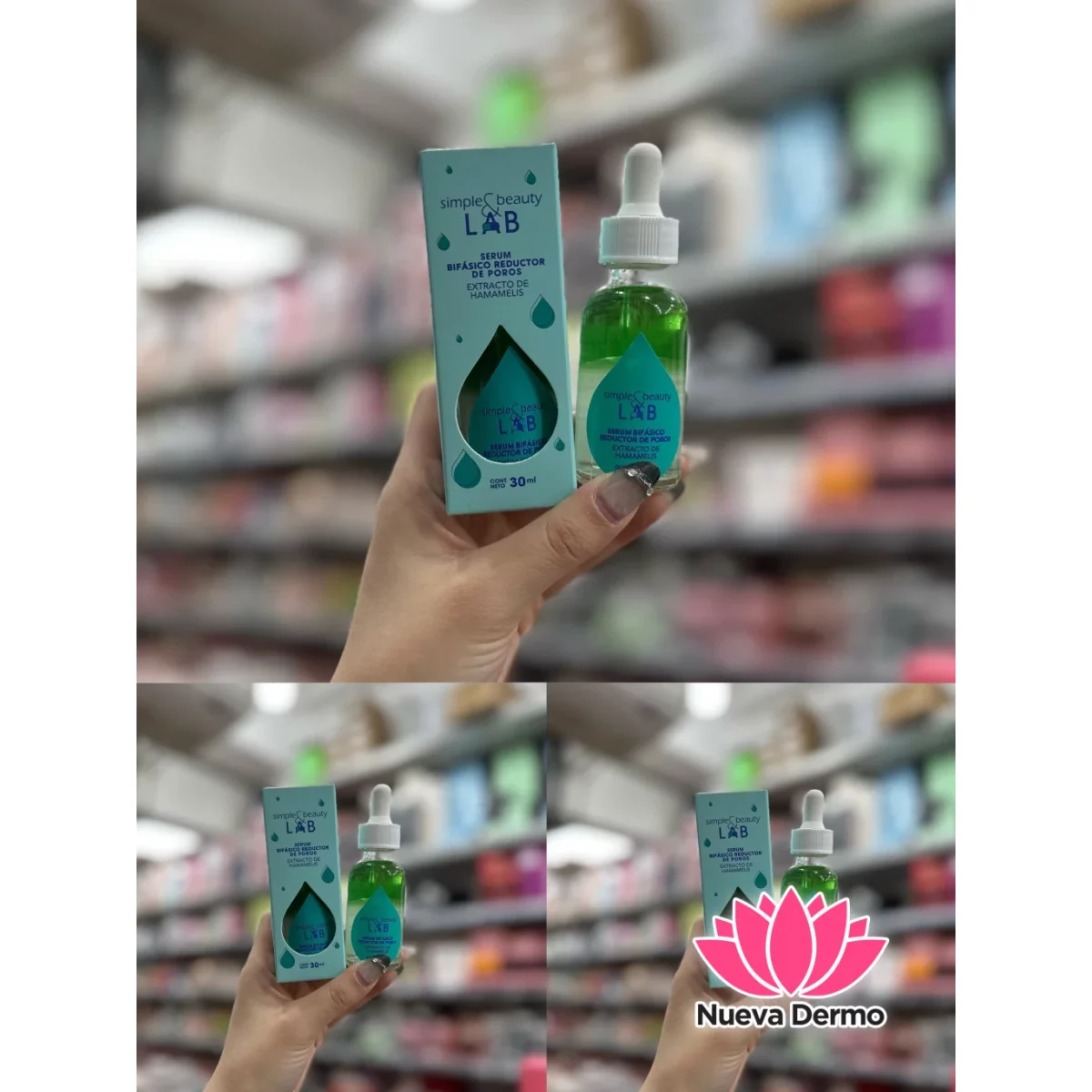 SERUM BIFÁSICO REDUCTOR DE POROS EXTRACTÓ DE HAMAMELIS