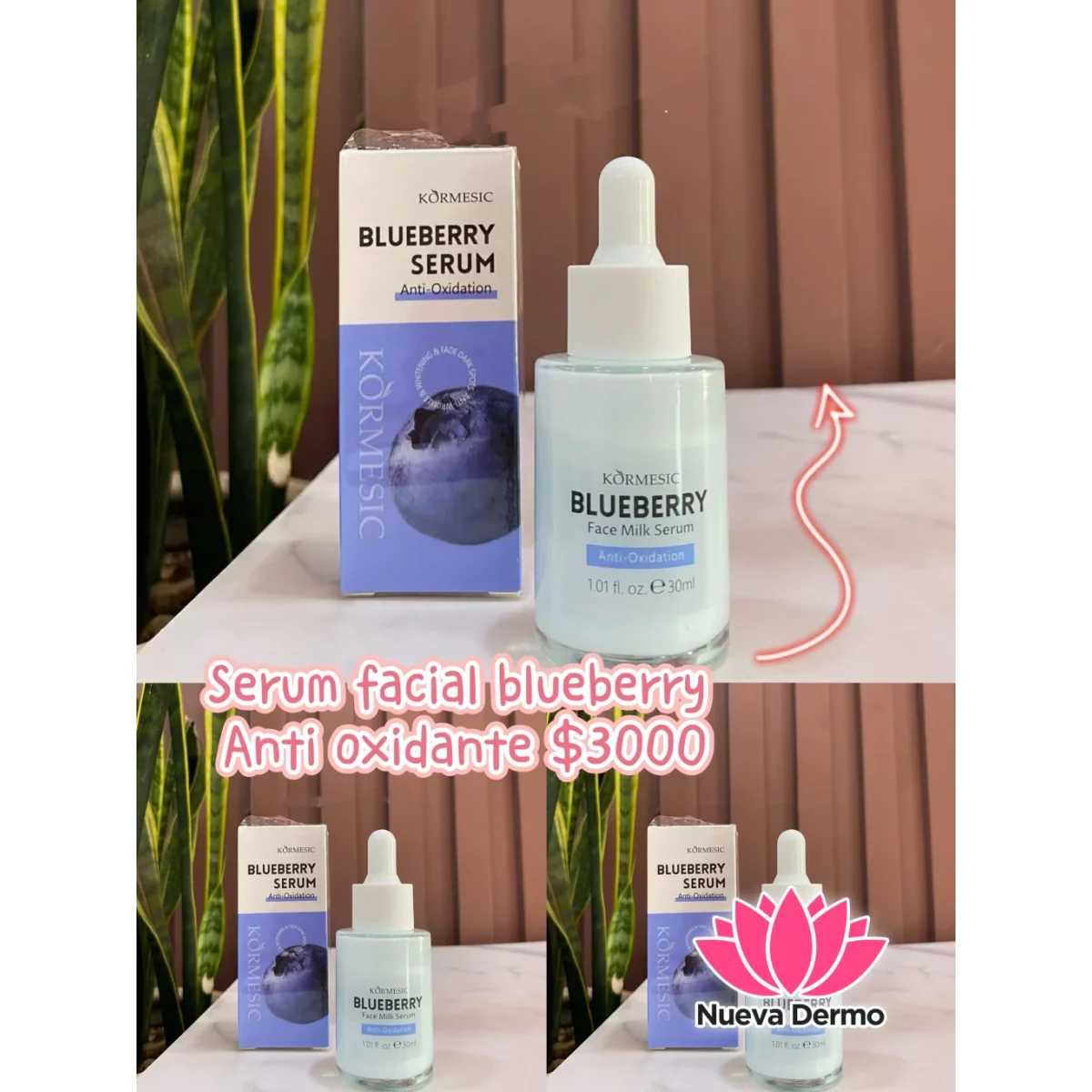 SERUM ESENCIA DE ARÁÑANOS ANTI-OXIDANTE KORMESIC