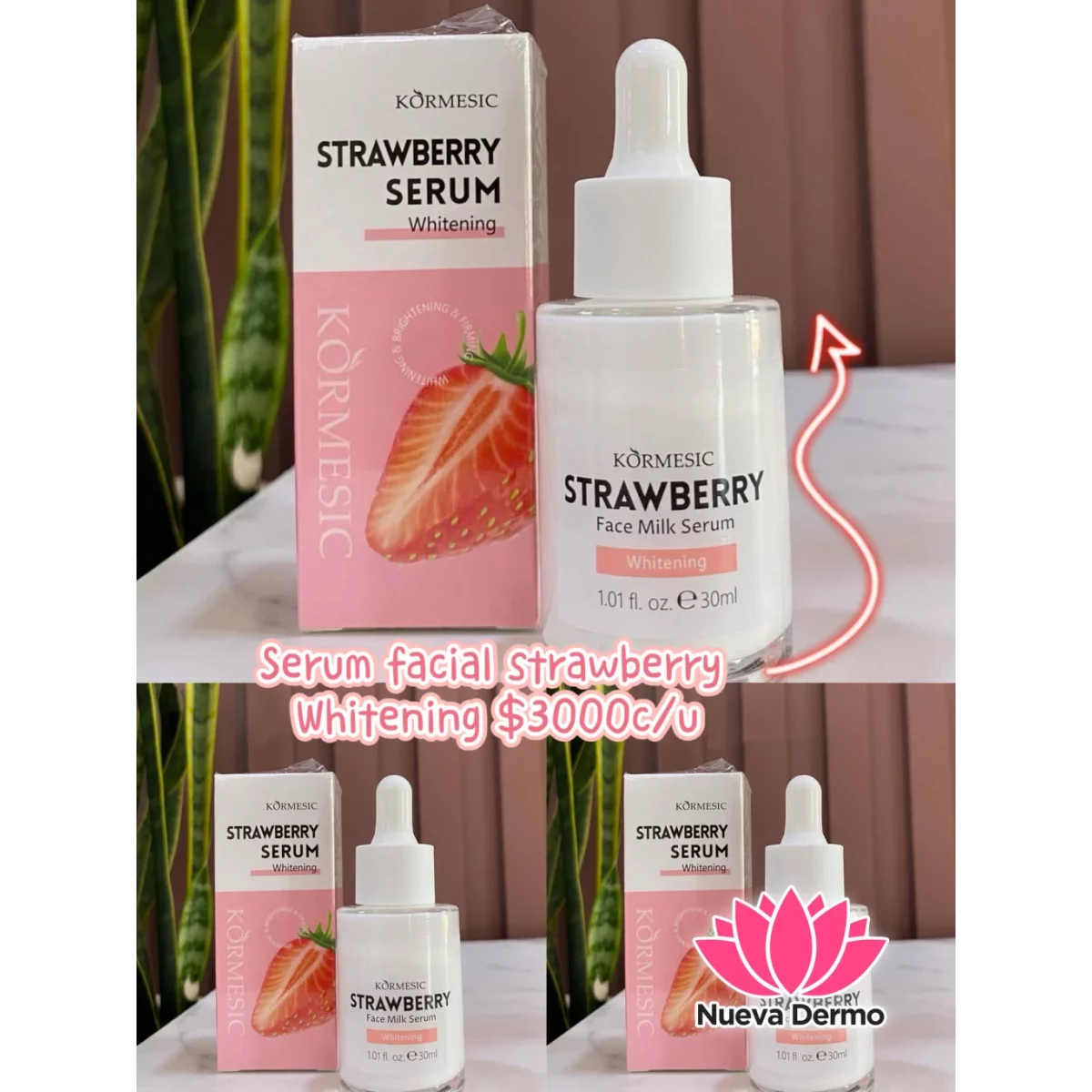 SERUM ESENCIA DE FRUTILLAS KORMESIC