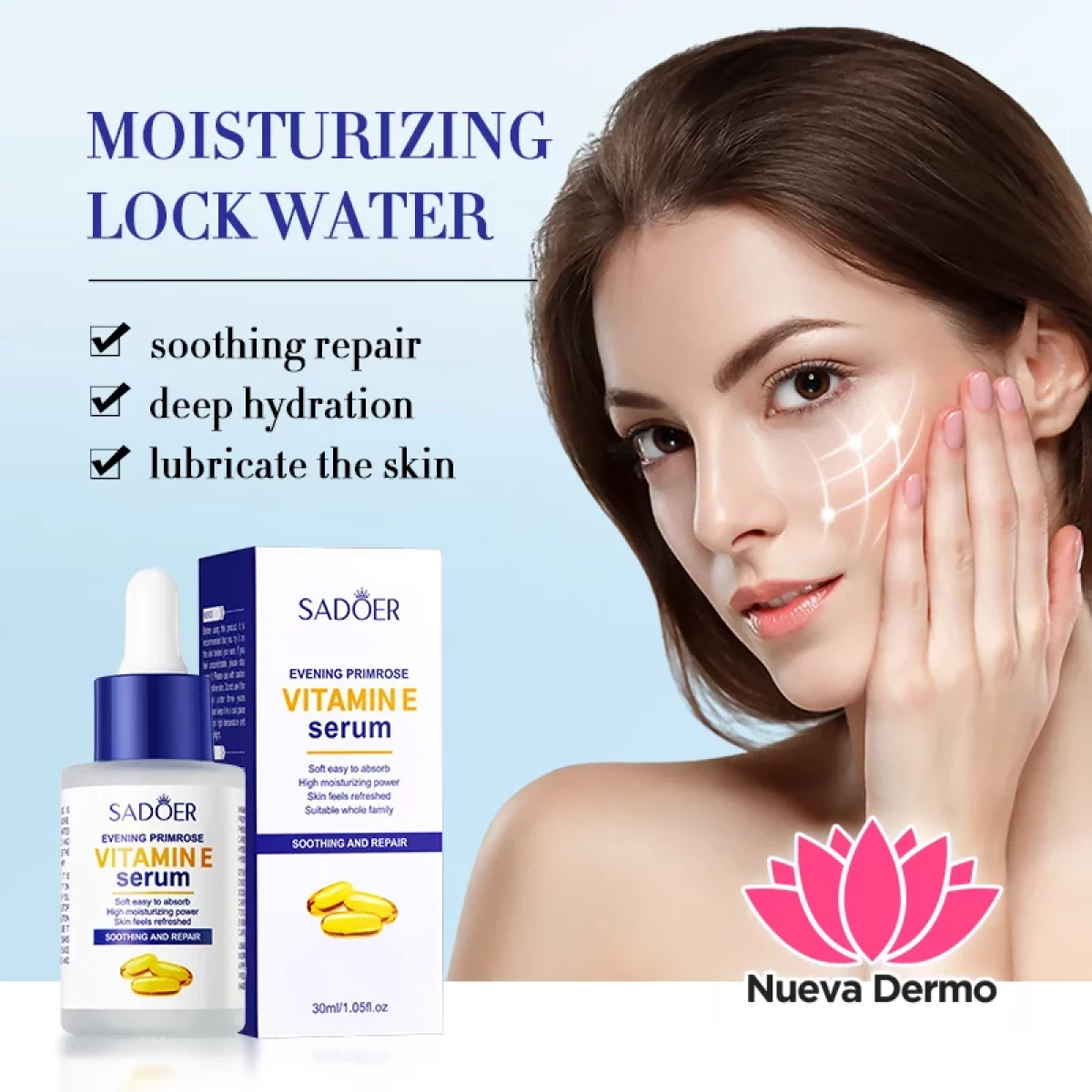 Serum Facial Aceite de Onagra Vitamina E Hidratante Nutritivo Poros 30ML 11503
