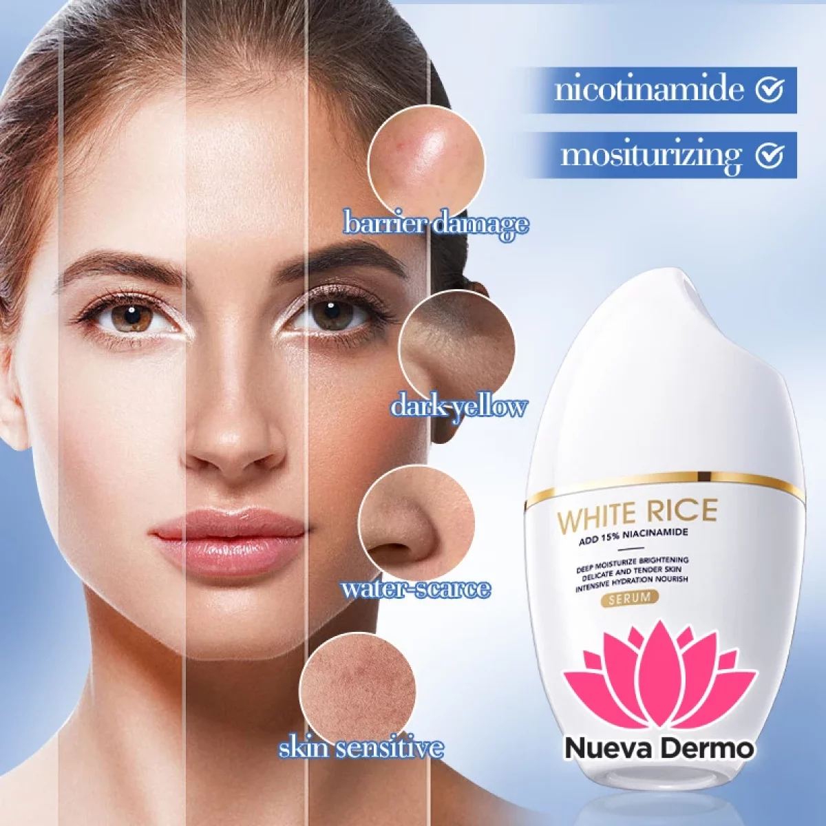 Serum Facial Arroz Niacinamida Iluminador Antimanchas 14772