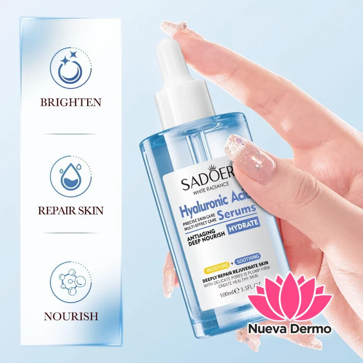 Serum Facial de Acido Hialuronico Hidratante 100ML 57386