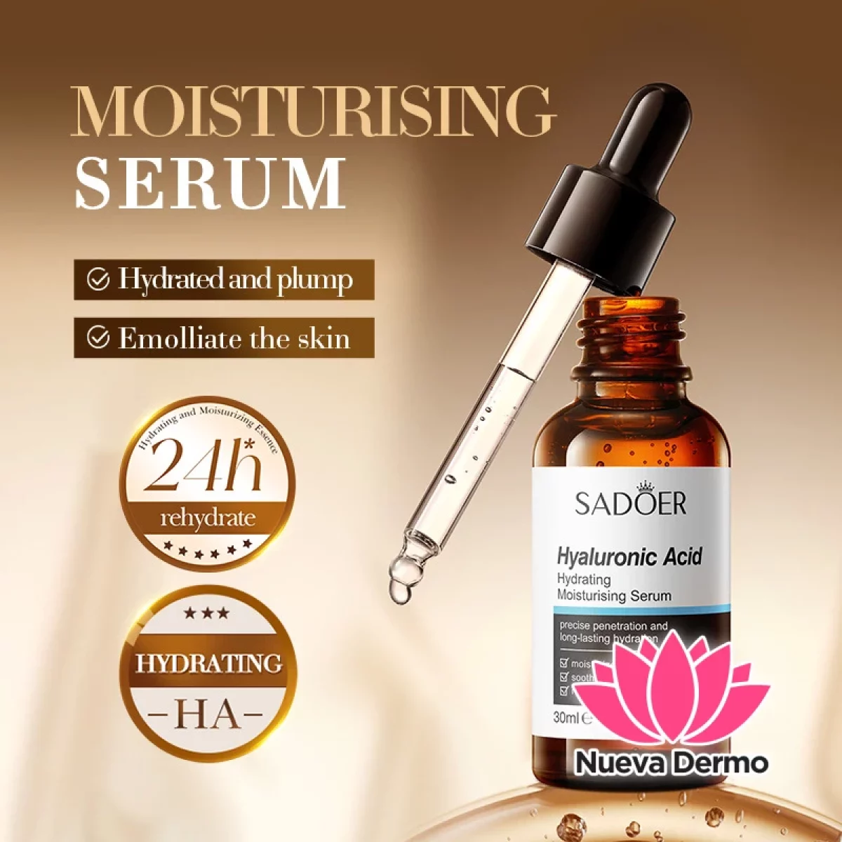 Serum Facial de Acido Hialuronico Hidratante 30ML 49551
