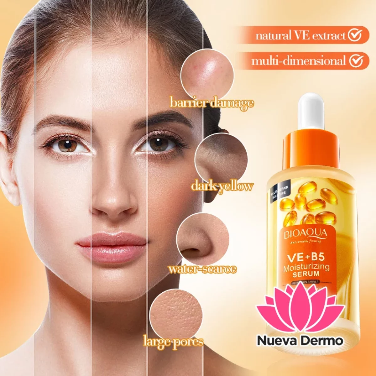 Sérum Facial Vitamina E y B5 Hidratante y Nutritivo 40ML 17901